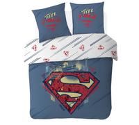Housse De Couette Superman Dc Comics Coton Bleu 220X240 63X63