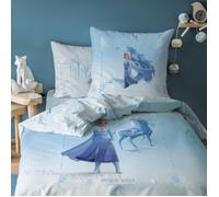 Housse de couette + taie d'oreiller 100% coton Disney Frozen 2 Mythical Water - 140x200 cm