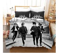 Housse de Couette The Beatles - Multicolore - Impression en 3D - Synthétique - Chambre