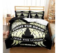 Housse De Couette The Walking Dead 3d Exquise Anime Dessin Anime Impression Numérique Parure De Lit Couette Lit Jeunesse Decoration Maison Garcon S Cadeau