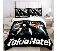 Housse De Couette Tokio Hotel Band Taie D'oreiller Parure De Lit Garcon Fille Chambre Decoration Enfants Cadeau Simple Double Grande Taille