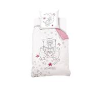 Housse de couette tom&jerry dodo coton blanc 140X200 63X63