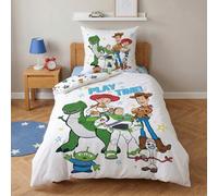 Housse de Couette Toy Story Enfant 135x200 + Taie Blanc Coton/Polyester