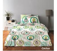 Housse de couette - Umberto Ravelli - 220 x 240 cm - 100% Coton - 57 fils/cm² - Motif Cactus