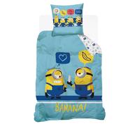Housse De Couette Universal Minions Coton Bleu 140X200 63X63