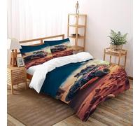 Housse De Couette Véhicule du désert Parure De Lit 2 Personnes 3 Pièces Art Housse De Couette avec Taie d'oreiller,Convient Aux Adultes Enfants Super King（260x220cm）