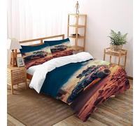 Housse De Couette Véhicule du désert Parure De Lit 3 Pièces Art Housse De Couette avec Taie d'oreiller,Convient Aux Adultes Enfants King（220x240cm）