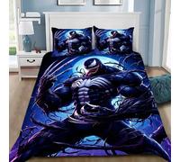 Housse De Couette Venom 3d, Motif Héros De Dessin Anime Exquis, Impression Numérique, Parure De Lit, Couette, Decoration D'intérieur Pour Jeunes, Cadeau Pour Enfants Et Garcon S