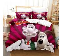 Housse De Couette Wallace & Gromit 3d Exquis Dessin Anime Robot Impression Numérique Parure De Lit Couette Lit Jeunesse Decoration Maison Garcon S Cadeau