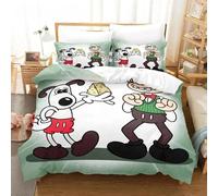 Housse De Couette Wallace & Gromit 3d Exquis Dessin Anime Robot Impression Numérique Parure De Lit Couette Lit Jeunesse Decoration Maison Garcon S Cadeau