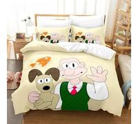 Housse De Couette Wallace & Gromit 3d Exquis Dessin Anime Robot Impression Numérique Parure De Lit Couette Lit Jeunesse Decoration Maison Garcon S Cadeau