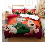 Housse De Couette Wallace & Gromit 3d Exquis Dessin Anime Robot Impression Numérique Parure De Lit Couette Lit Jeunesse Decoration Maison Garcon S Cadeau