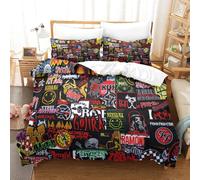 Housse De Couette Wwe D Motif Imprim¿¿ Parure De Lit Wwe En Microfibre Avec Fermeture ¿¿Clai Avec Taies D'oreiller King£¿Xcm£©
