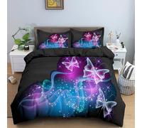 Housse De Couette X Cm Enfant Papillon Noir Parure De Lit Personnes Avec Fermeture ¿¿Clair Doux Respirant Confortable Microfibre Housse De Couette Et Taie D'oreiller X Cm