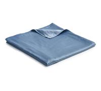 Housse de couette YnM exclusive en viscose de bambou pour couvertures lest es avec 16 fils (bleu gris 152 x 203 cm)