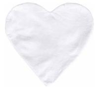 Housse de coussin 30 cm - cœur Blanc G