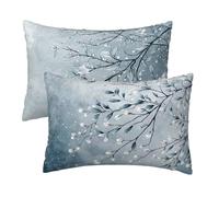 Housse de Coussin 30x60 cm, Gris Taie d'oreiller Rectangulaire en Velours, Housse Coussin Canape Decoration Lot de 2, Protege Oreiller pour Decoration Chambre Maison, Cadeau Femme, Usine Motif C-93
