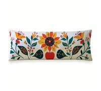 Housse de Coussin 40 x 120 cm Dessin animé - Lot de 1 Lin Housse Coussin avec Fermeture éclair Invisible, Fleur Coussins Decoratif Taie d'oreiller Douillet pour Canapé, lit et Salon, Jardin 0N-48