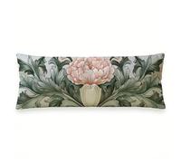 Housse de Coussin 40 x 120 cm Nordique - Lot de 1 Lin Housse Coussin avec Fermeture éclair Invisible, Fleur Coussins Decoratif Taie d'oreiller Douillet pour Canapé, lit et Salon, Jardin, Chaise 0N-19