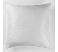 Housse de coussin 40 x 40 cm occultant velours frappe shadow Blanc Blanc G