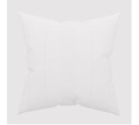 Soleil d'ocre, Adele Housse de Coussin, Coton, Blanc, 40x40 cm