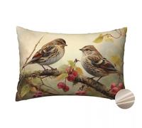 Housse de Coussin 40x60 cm Lot de 2 Housses de Coussin Oiseau Décoratif Canapé Taie D'Oreiller Branches D'Arbre Housse Coussin Décoratifs Avec Fermeture Éclaire Cachée pour Canapé Home Decor -YM286