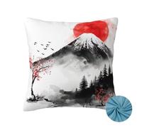 Housse de Coussin 45 x 45 cm, 2 Pièces Housse Coussin Japon, Douce Coussin Canapé, Chine Taie D'oreiller avec Fermeture à Glissière Invisible, pour Voitures Canape Automne Decoration Chambre -OZ18