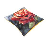 Housse de coussin 45x45 cm ADRANO Rose chatoyante polycoton acrylique