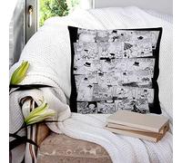 Housse de Coussin 45x45 cm,Moomin Tombe Amoureux de la Bande dessinée,Polyester Taie d'oreiller de pour Maison Salon Chambre Décoration D'intérieur