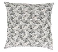 Housse de coussin 45x45 cm SHELL gris Perle