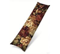 Housse de Coussin 50x135 Rose Housse de Coussin Rétro Rectangulaire Douce Velours Automne Coussins Canapé, Oreiller Dormeur Latéral Grossesse Taie Oreiller pour Salon Chambre Maison Décoration B-76