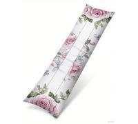 Housse de Coussin 50x135 Rose Housse de Coussin Rose Rectangulaire Douce Velours Automne Coussins Canapé, Oreiller Dormeur Latéral Grossesse Taie Oreiller pour Salon Chambre Maison Décoration B-118