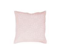 Douceur d'Intérieur, Housse de Coussin (60 x 60 cm) Florette Rose, Microfibre Unie Lavée