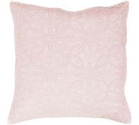 Douceur d'Intérieur, Housse de Coussin (60 x 60 cm) Florette Rose, Microfibre Unie Lavée