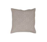 Housse de coussin 60 x 60 cm microfibre unie lavee florette Taupe