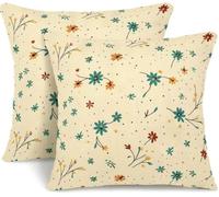 Housse de Coussin 60x60 cm, Lot de 2 Housse Coussin Printemps Coussins Canapé Taie D'Oreiller Fleur Automne Housses de Coussins pour Canapé Chaise Salon Chambre Jardin Maison Décoration -GY505