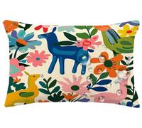 Housse de Coussin 60x90 cm Coussin Été Taie d'oreiller Décorative, Lot de 2 Animal Cushion Covers Exterieur Impermeable Sofa Cover avec Fermeture éclair Cachée, Housse pour Canapé Salon Jardin m765