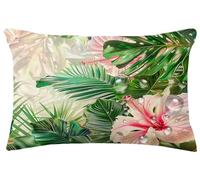 Housse de Coussin 60x90 cm Coussin Été Taie d'oreiller Décorative, Lot de 2 Tropical Cushion Covers Exterieur Impermeable Sofa Cover avec Fermeture éclair Cachée, Housse pour Canapé Salon Jardin m803