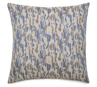 Housse de coussin 62x62 cm collection KALYMNOS tissu oléfine bleu topaze