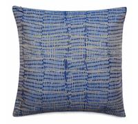 Housse de coussin 62x62 cm SANTORIN zip étanche bleu Topaze