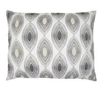 Housse de coussin 80x100 cm MAMA Lin/Noir