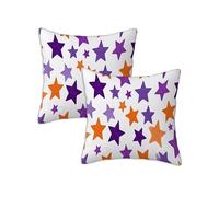 Housse de Coussin 90x90 cm, Coussin Exterieur Impermeable Taie d'oreiller Coloré, Lot de 2 Carrée Lin Housse Oreiller Canapé pour Salon Chambre Balcon Terrasse Chaise Automne Décoration, Étoile Z-262