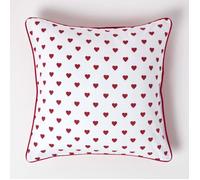 Housse de coussin à imprimé Coeur Rouge 60 x 60 cm