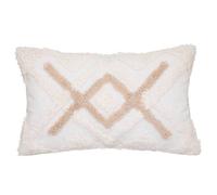 Atmosphera Housse de coussin "Atelier" blanc ivoire 30 x 50 cm