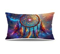 Housse de Coussin Attrape-rêves Taie d'oreiller 40x60 cm Lot de 1 en Velours Coussin Decoratif avec Fermeture éclair Invisible Taie Oreiller Rectangulaire pour Decoration Maison Automne, Coloré Q9-33