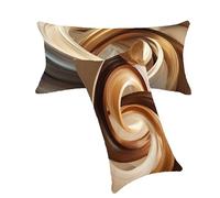 Housse de Coussin Beige Taie Oreiller 30x50cm Brun Coussin Exterieur Impermeable Lin Housse de Coussin Lot de 2, Fermeture éclair Invisible Lavable Facile Nettoyer pour Jardin Balcon Décoration C0C11