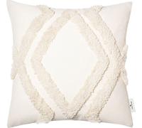 Housse de coussin - blanc crème - 45 x 45 cm - avec fermeture éclair
