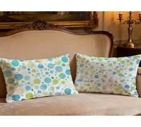 Housse de Coussin Blanc Oreiller 40x70cm Lot de 2 Velours Coussin Nordique,2026 Nouveau Rectangulaire Impression Recto Verso Taie Oreiller pour Decoration Maison Salon Intérieur Canapé Lit O-742B