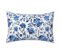 Housse de Coussin Bohème Lot de 2 Coussin Exterieur 40x70 cm Fleur Housse Coussin Imperméable Lin Coussin Canape Decoration, Housses de Coussin Coussins Canapé pour Jardin Salon Chambre Décor Pr-484