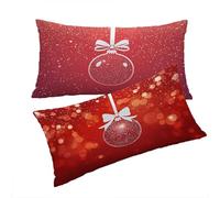 Housse de Coussin Bordeaux Taie Oreiller NoëL Taie D'oreiller 40x60cm Lin Housse Coussin Decoratif Taie Oreiller Impression Recto verso Fermeture éclair Invisible Pour Decoration Maison Chambre T0T580